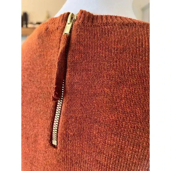 H&M LONG SLEEVE ORANGE KNIT TOP WOMENS SIZE SMALL - Picture 6 of 7